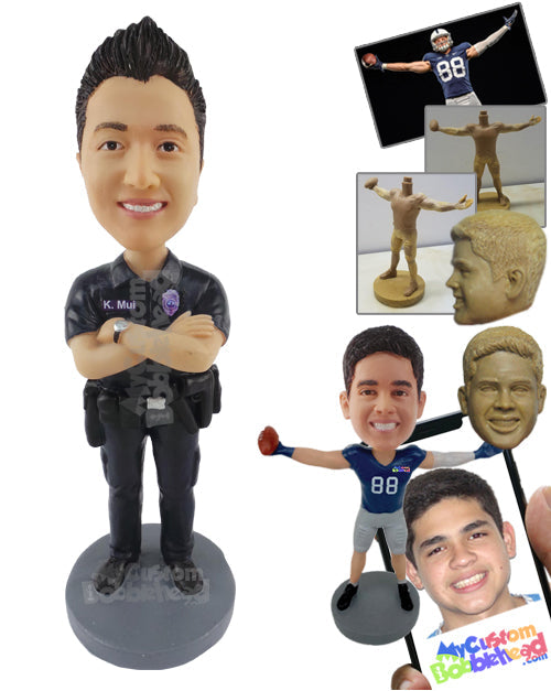 Powerful Police Officer Personalized Bobblehead
