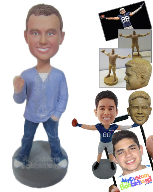 Good Looking Male in Stylish Dress Personalized Bobblehead