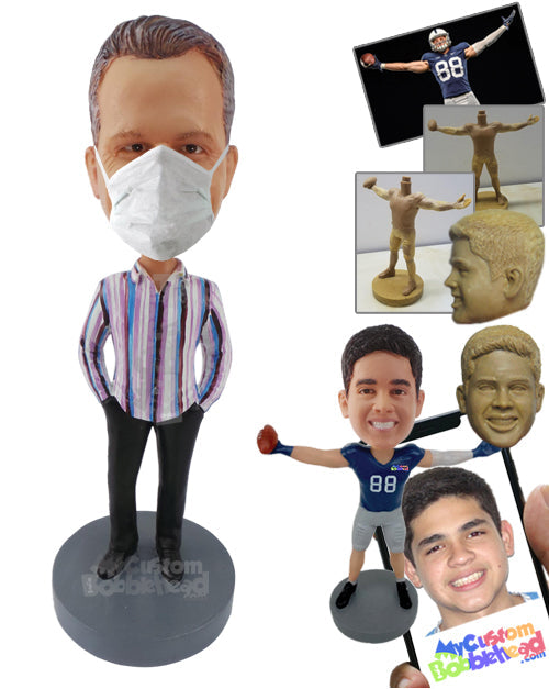 Dude with Hands in Pockets Wearing Expensive Clothes Personalized Bobblehead