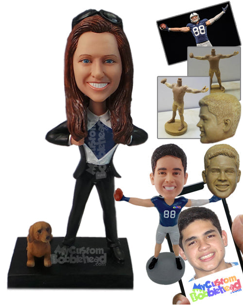 Superhero Businesswoman Personalized Bobblehead