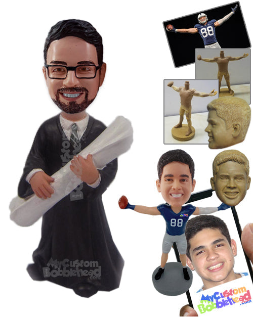 Lawyer Professional Ready to Fight for Justice Personalized Bobblehead