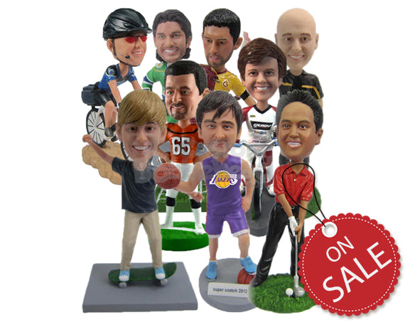 Custom Bobblehead Sports, Hobbies And Miscellaneous Indoor And Outdoor Activities - Sports & Hobbies Surfing & Water Sports Personalized Bobblehead & Cake Topper