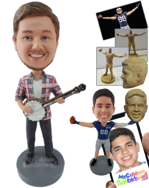 Banjo Player Personalized Bobblehead