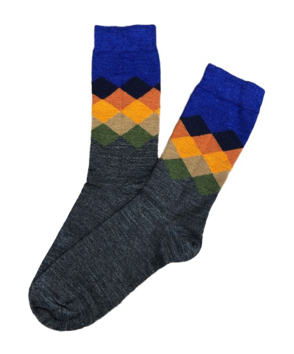 NEW HARLEQUIN ALPACA SOCK